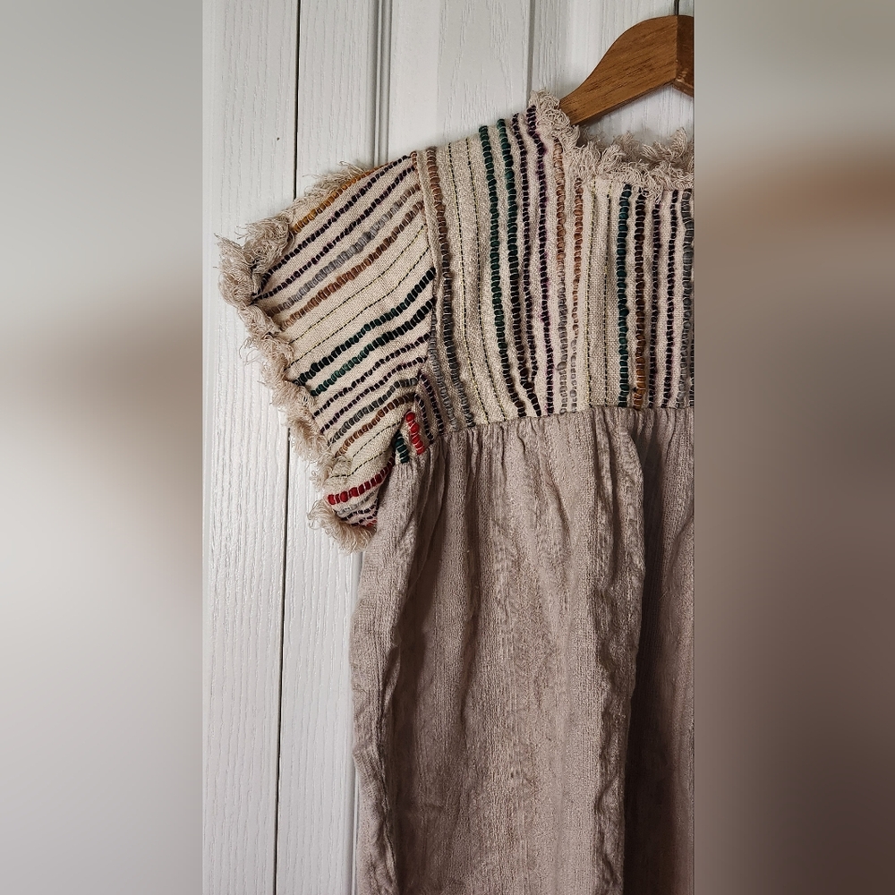 THML Anthropologie Striped Top - Size XS, Multicolor Cute Short Flutter Sleeve - Picture 2 of 11